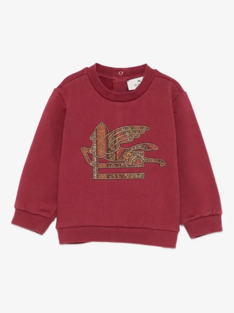 ETRO KIDS sudadera con bordado de pegaso