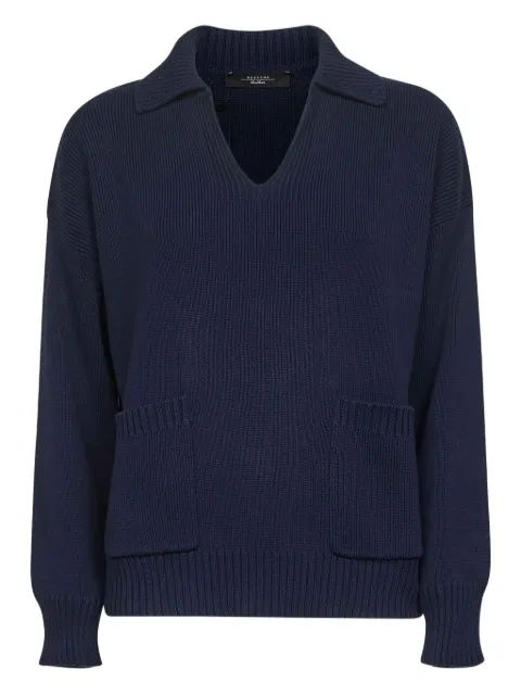 Weekend Max Mara Suéter gola v com bolsos
