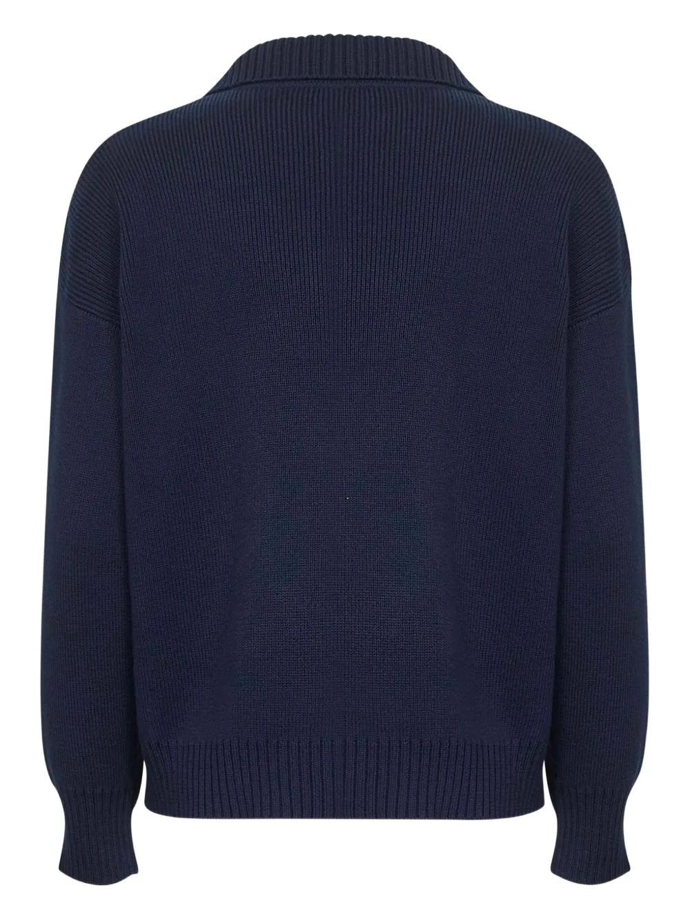 Weekend Max Mara Trui met opgestikte zakken en V-hals Blauw