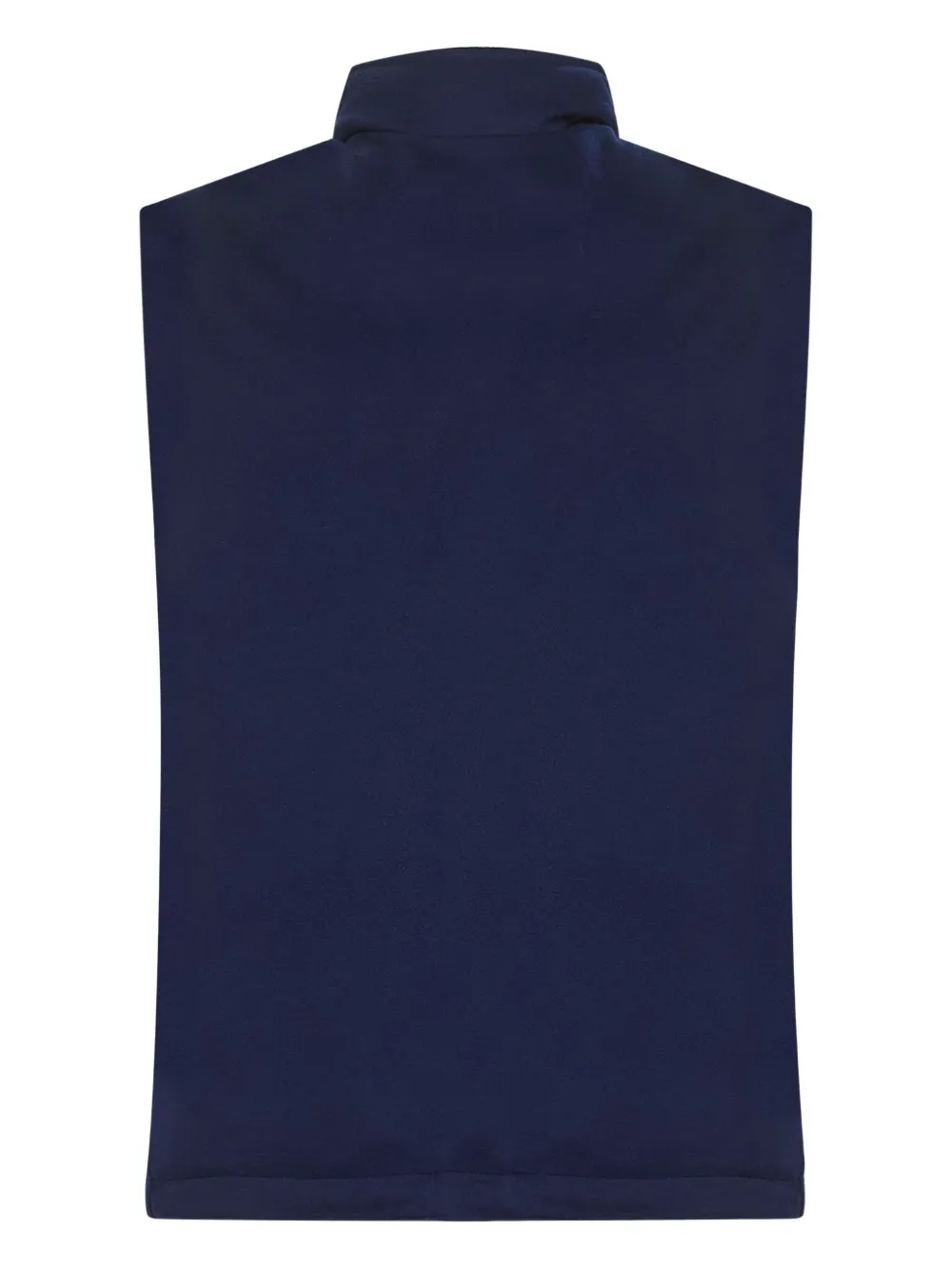 Brunello Cucinelli stand-collar zip-front gilet Blauw