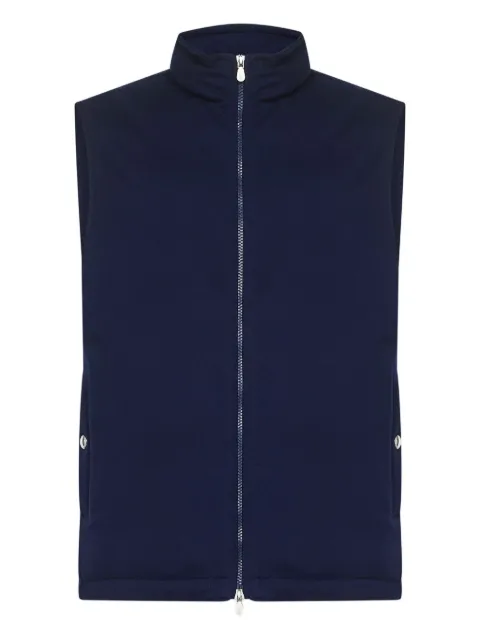 Brunello Cucinelli stand-collar zip-front gilet