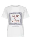 Weekend Max Mara embroidered-print cotton T-shirt - White