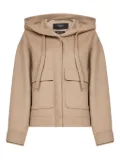 Weekend Max Mara hooded patch-pocket jacket - Neutrals