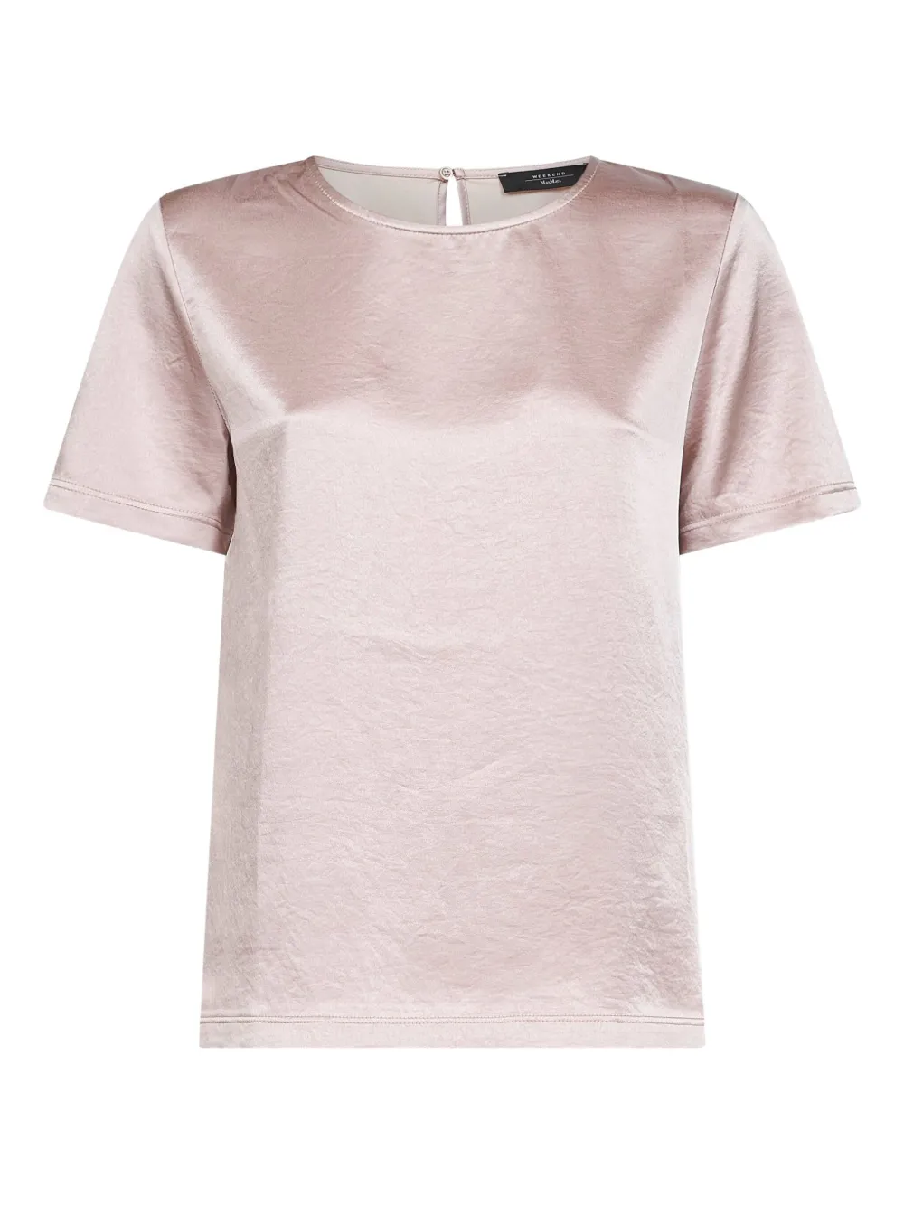 Weekend Max Mara crew-neck button-closure top Roze