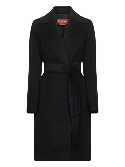 Max Mara wide-lapel belted coat
