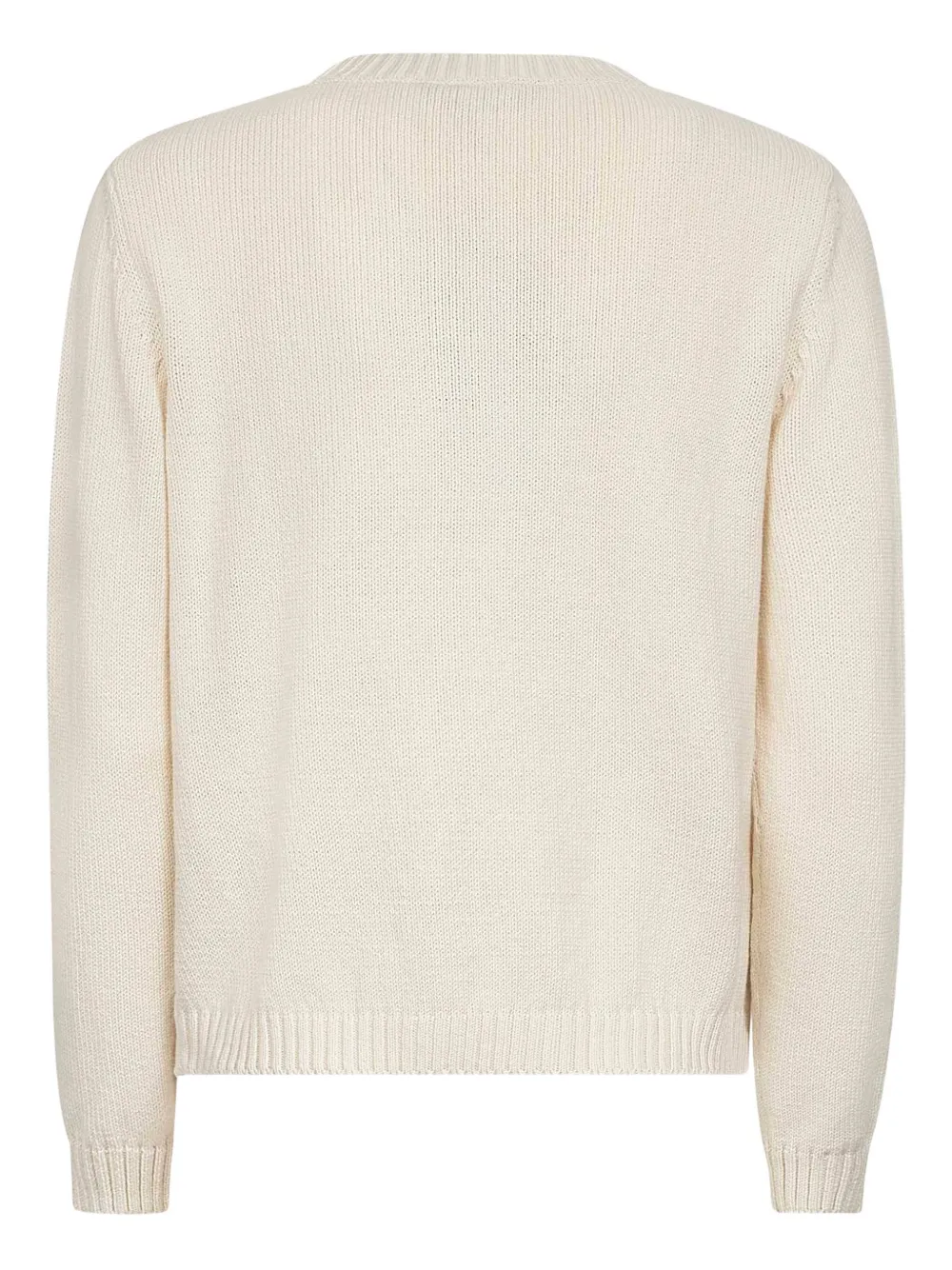 Weekend Max Mara Gebreide trui met krabpatroon Wit