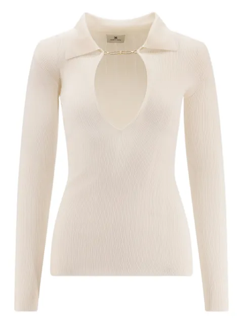 Elisabetta Franchi チェーンディテール トップ