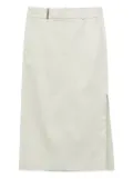 Peserico side-slit midi pencil skirt - Green