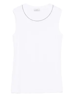 Jean Paul Gaultier Ribbed Tank Top | White | FARFETCH
