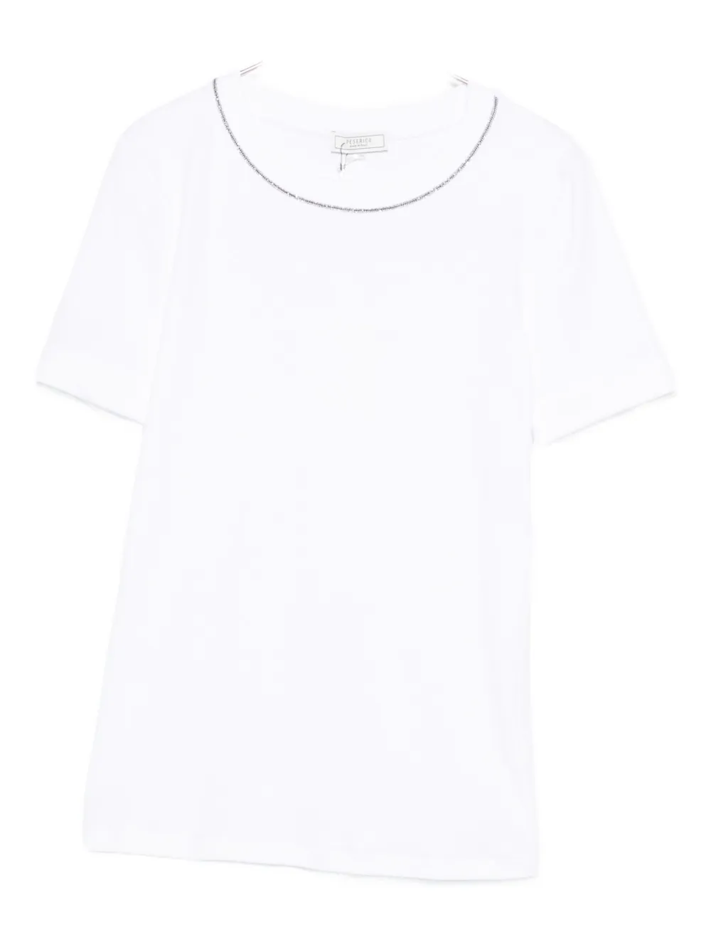 Peserico Chain Link-trim T-shirt In White