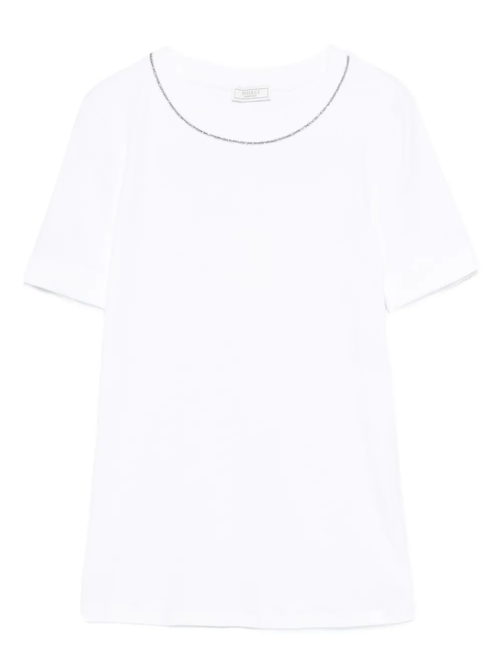 Peserico chain link-trim T-shirt Wit