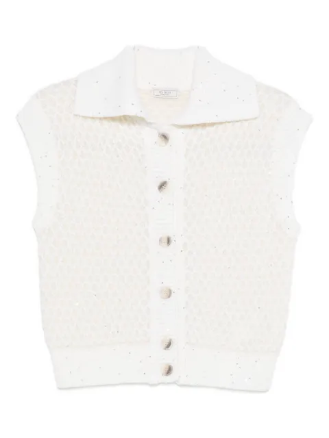 Peserico embellished buttoned vest