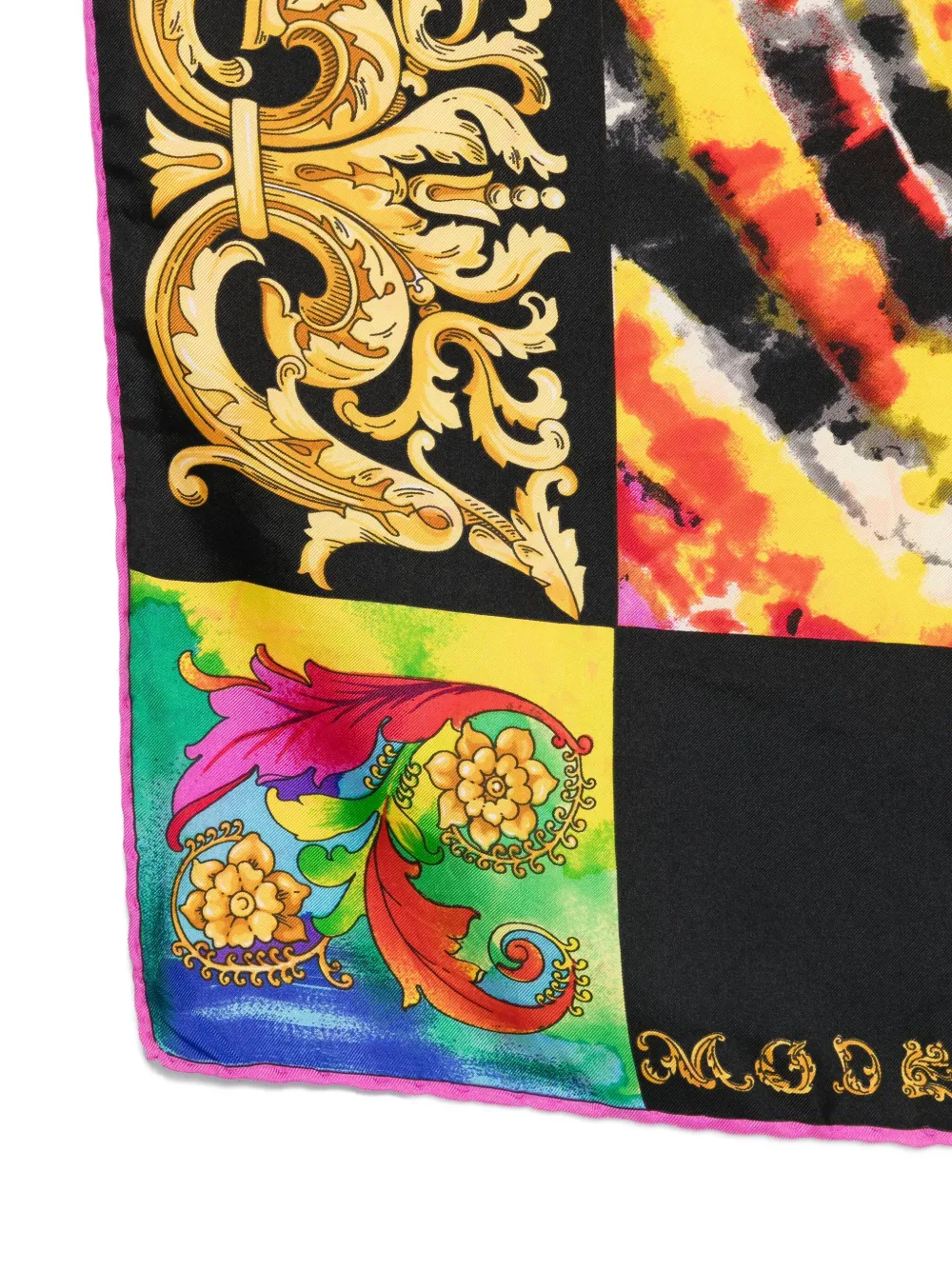Versace Pre-Owned 1990s baroque tie-dye scarf | Image 2