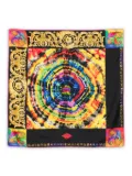 Versace Pre-Owned 1990s baroque tie-dye scarf - Black