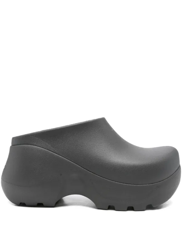 Crocs Platform Clog Slides Grey FARFETCH ID