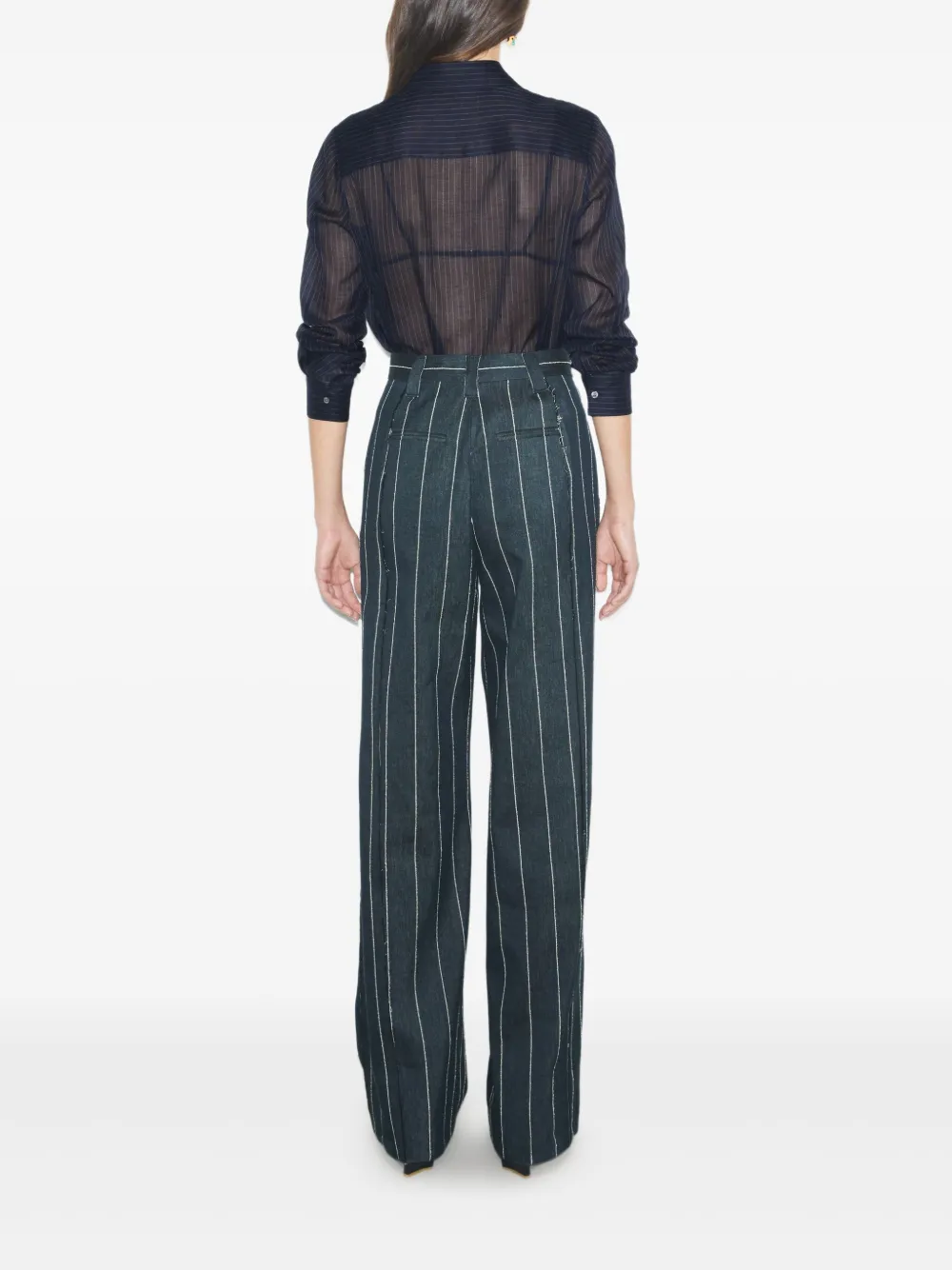 Tory Burch Gestreepte broek Blauw