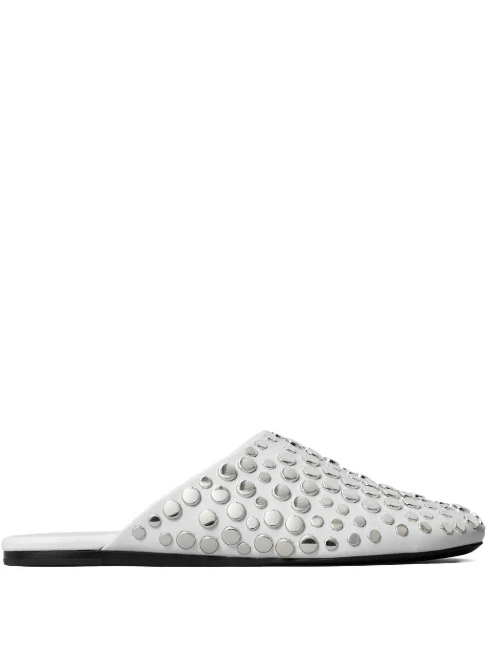 Tory Burch studded leather mules Silver