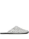 Tory Burch studded leather mules - Silver