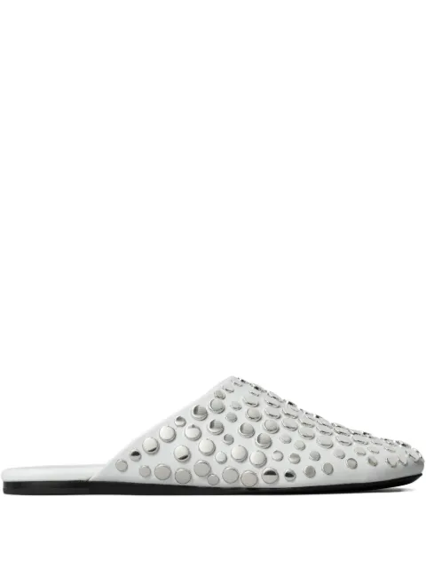 Tory Burch mules de piel con apliques