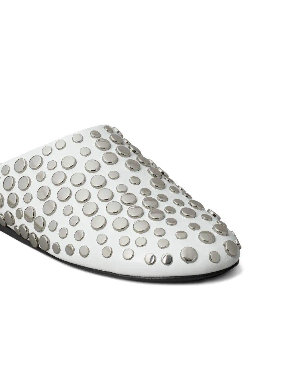 Tory Burch studded leather mules Silver