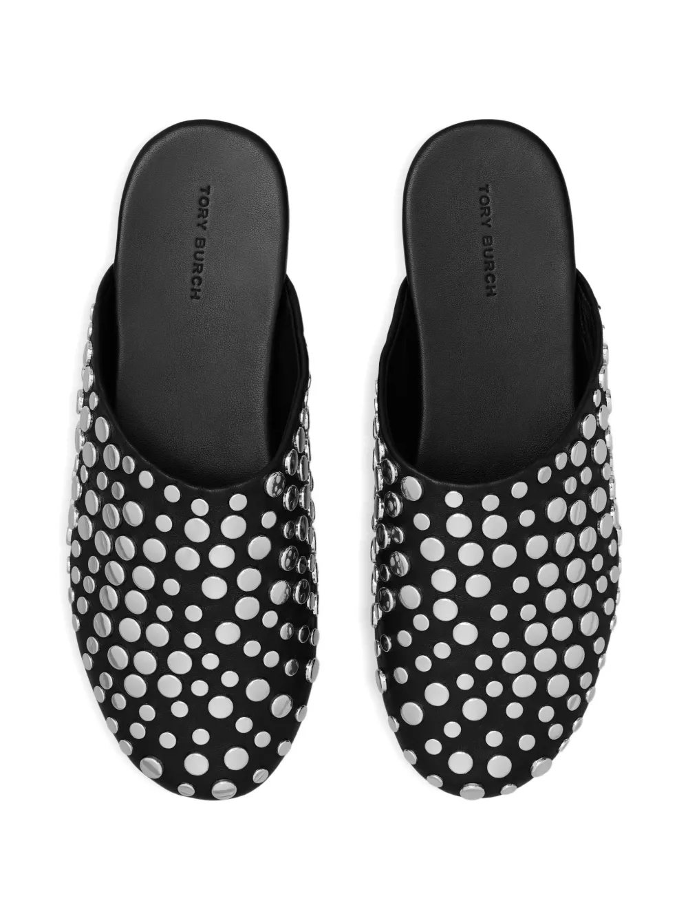 Tory Burch studded leather mule Black