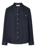 Tory Burch pinstripe button-up shirt - Blue
