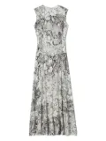 Tory Burch sleeveless print maxi day dress - Grey