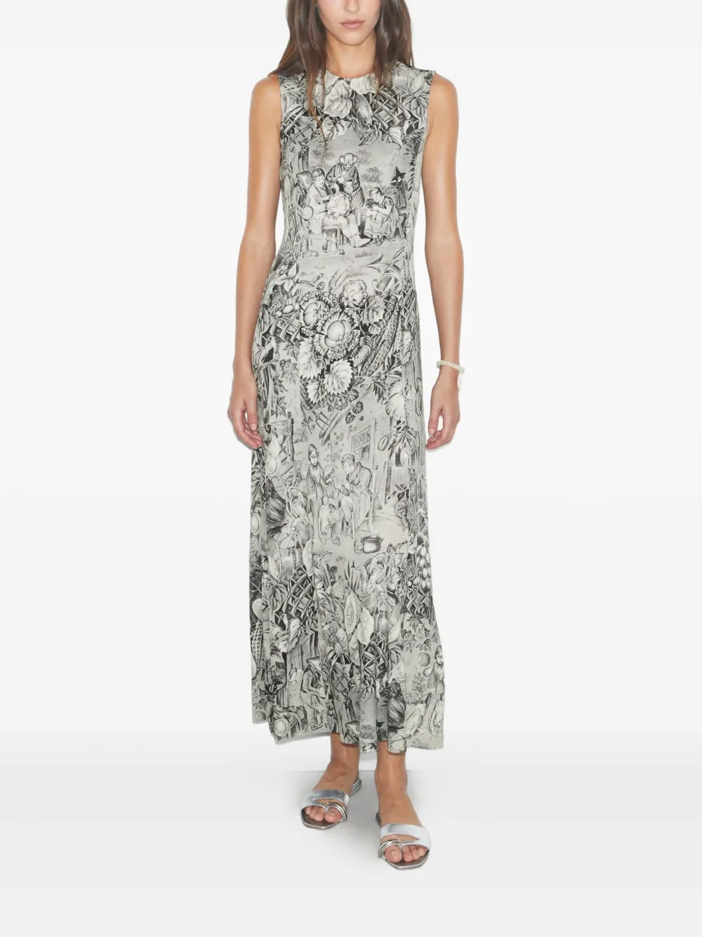 Tory Burch Mouwloze maxi-jurk Grijs