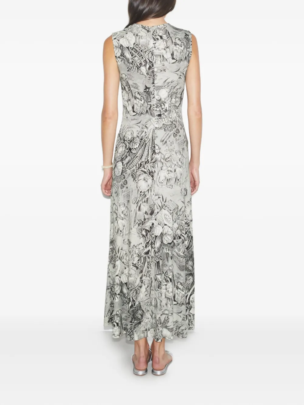Tory Burch Mouwloze maxi-jurk Grijs