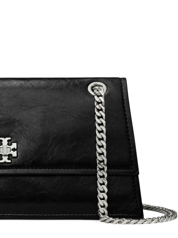 Tory Burch Kira Turnlock Shoulder Bag | Black | FARFETCH