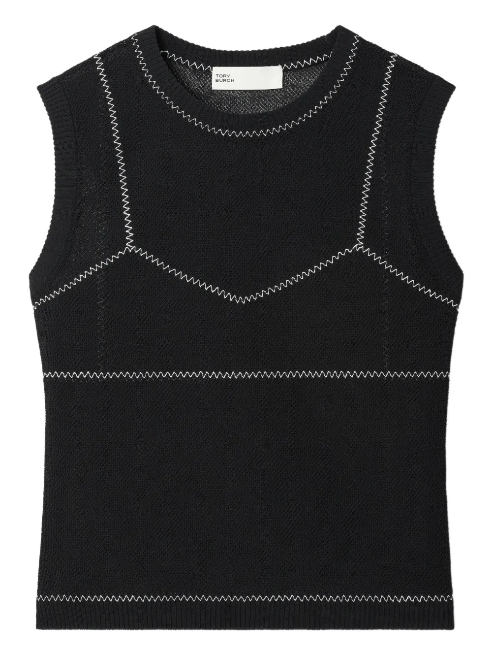 Tory Burch Mouwloze top Zwart