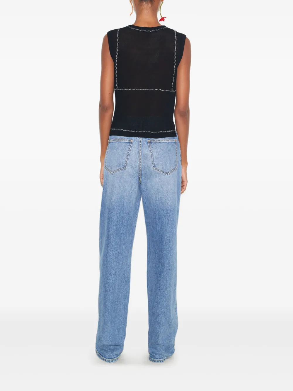Tory Burch Mouwloze top Zwart