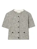 Tory Burch tweed button cardigan - Black