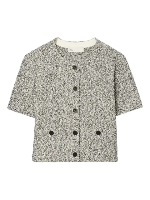 Tory Burch tweed button cardigan