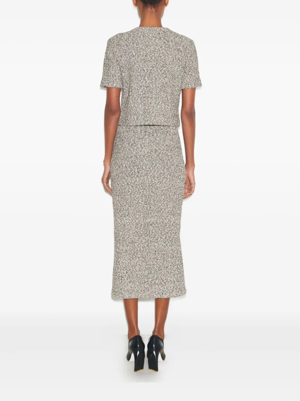 Tory Burch Tweed vest met knopen Zwart