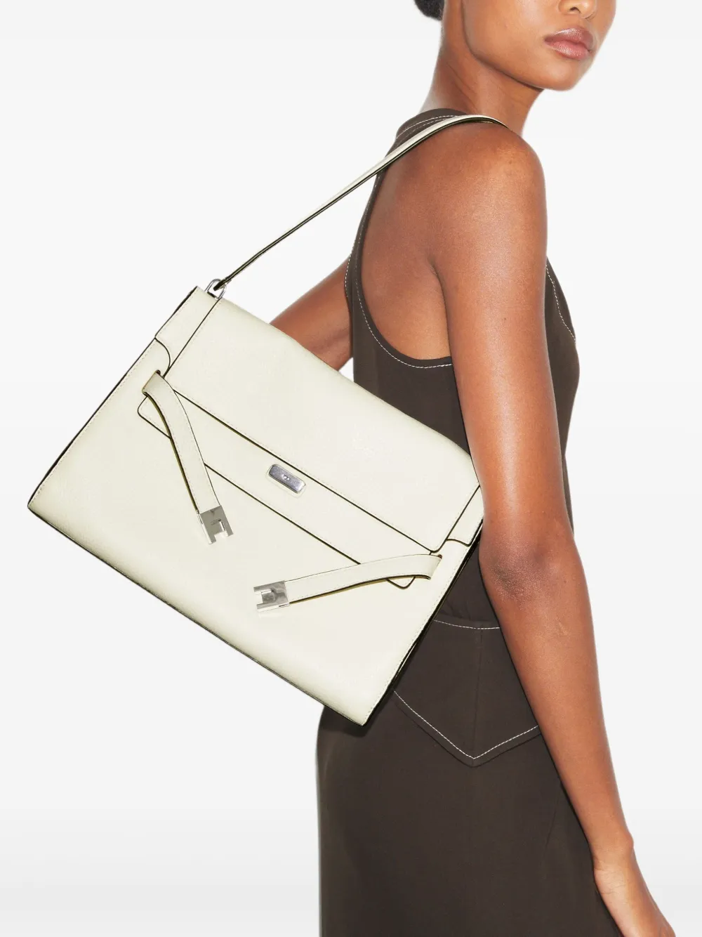 Tory Burch Lee Radziwill shopper Wit