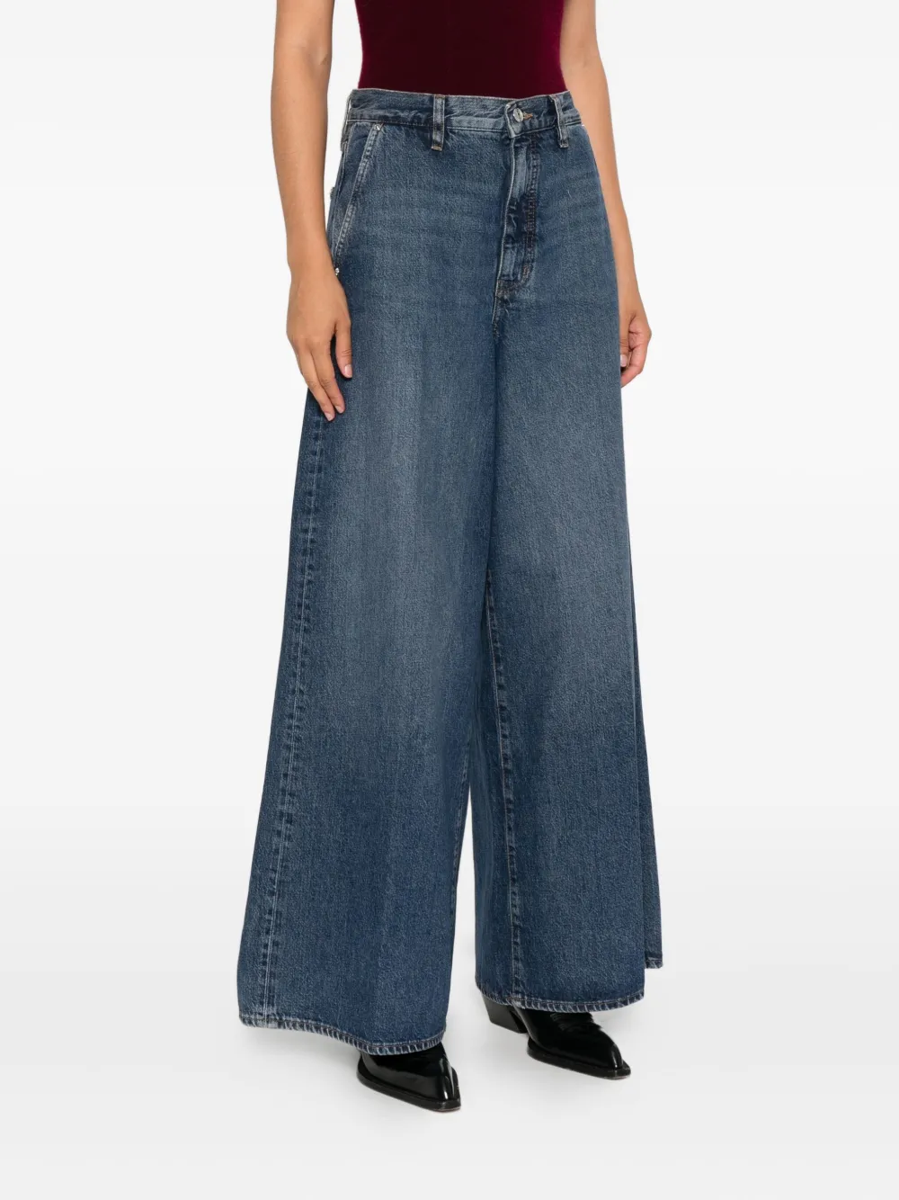 FRAME The Drape jeans Blauw