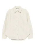 Haikure textured cotton shirt - Neutrals