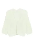 Hemisphere open-knit cardigan - Green