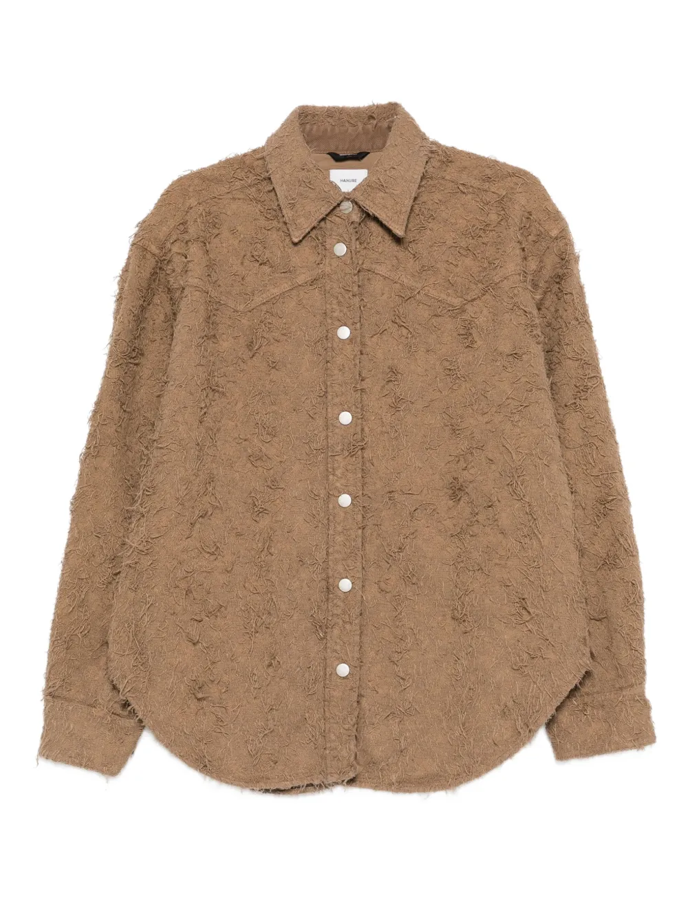 Haikure Blouse met franje Bruin