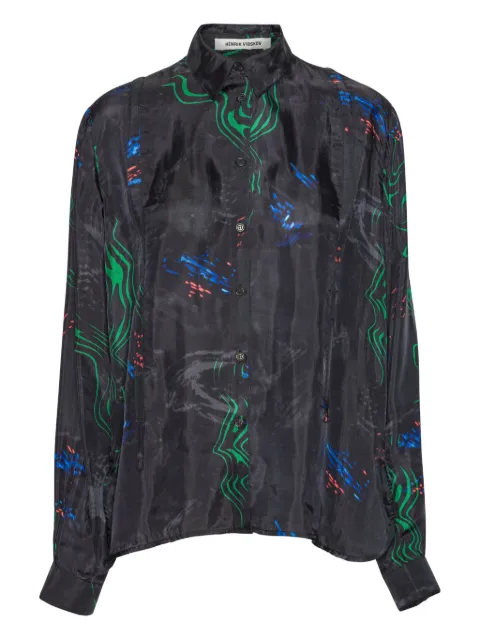 Henrik Vibskov printed long-sleeved shirt