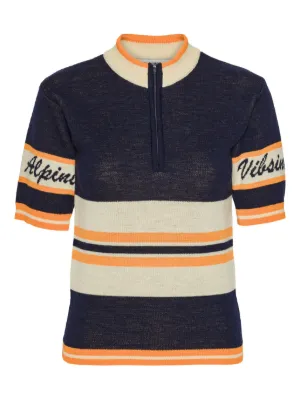 Henrik Vibskov ストライプ ハーフジップ トップ | ブラウン | FARFETCH JP