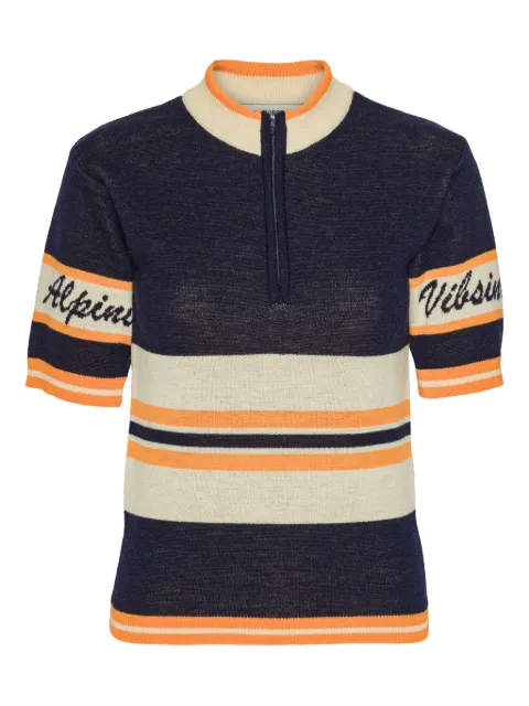 Henrik Vibskov striped half-zip top