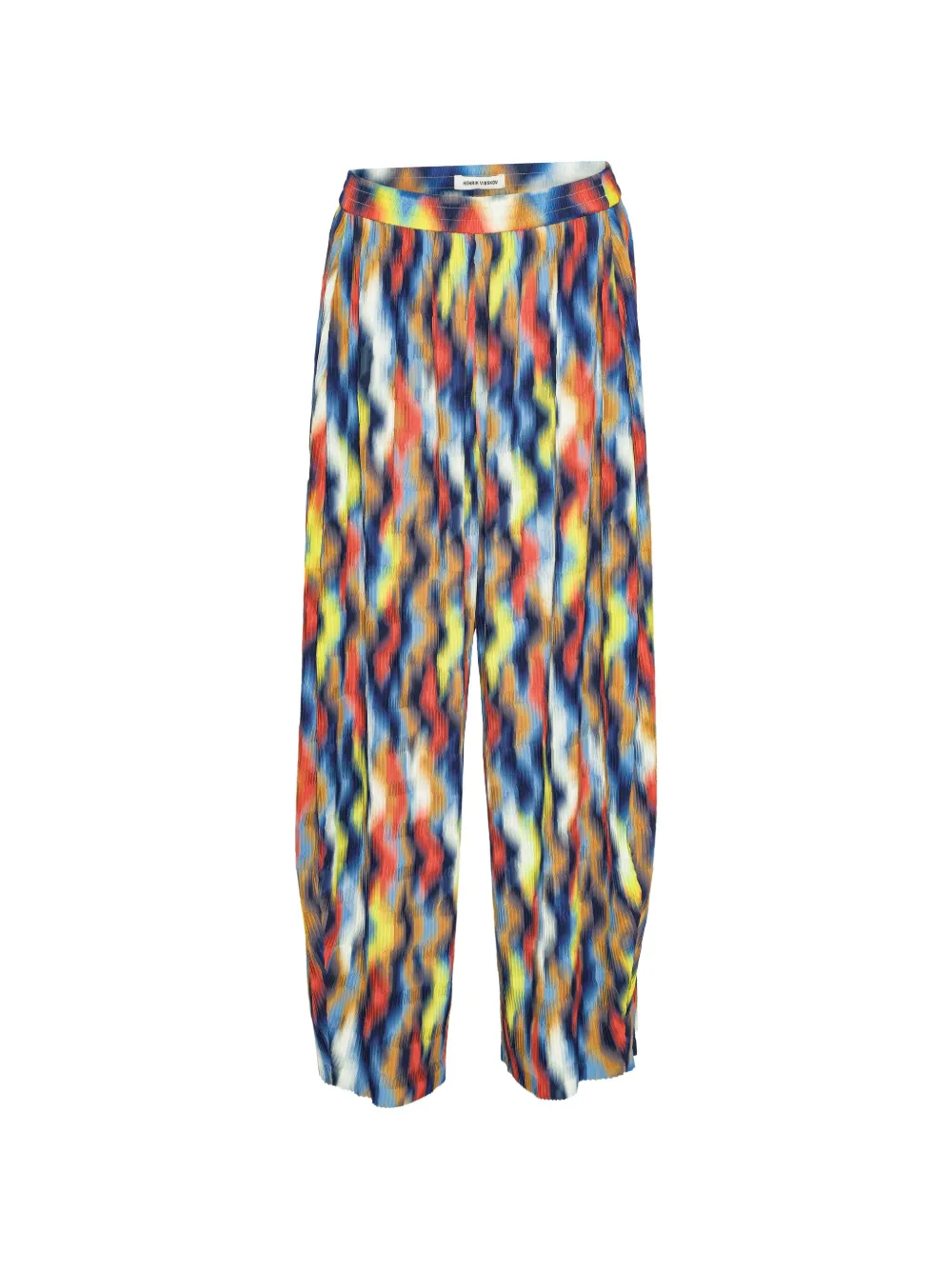 Henrik Vibskov O Pants plissé-effect palazzo pants - Blu
