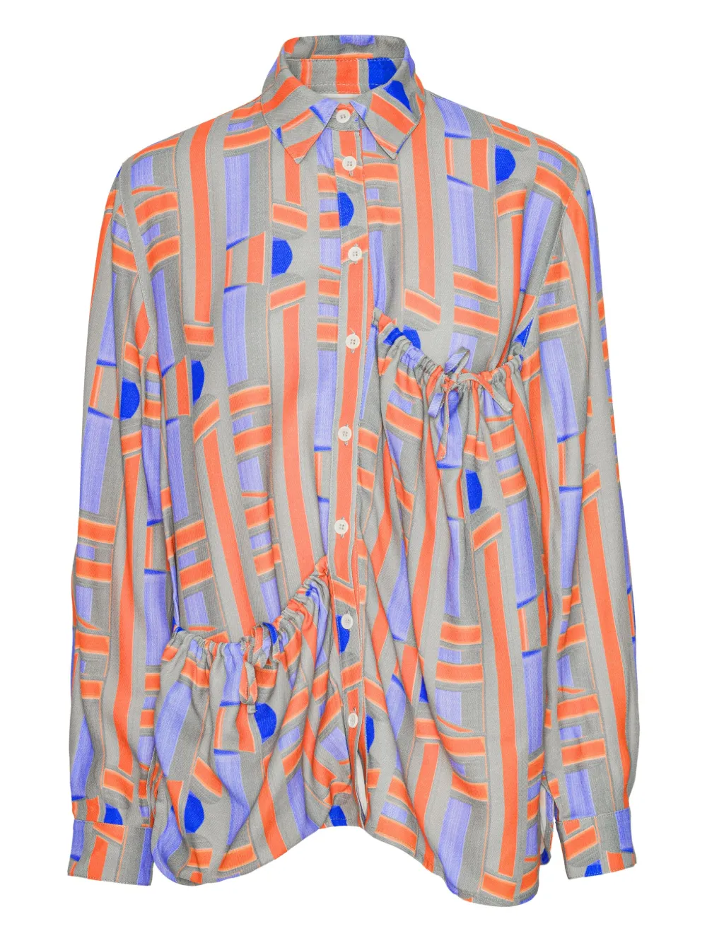 Henrik Vibskov Geometric-pattern Shirt In Multi