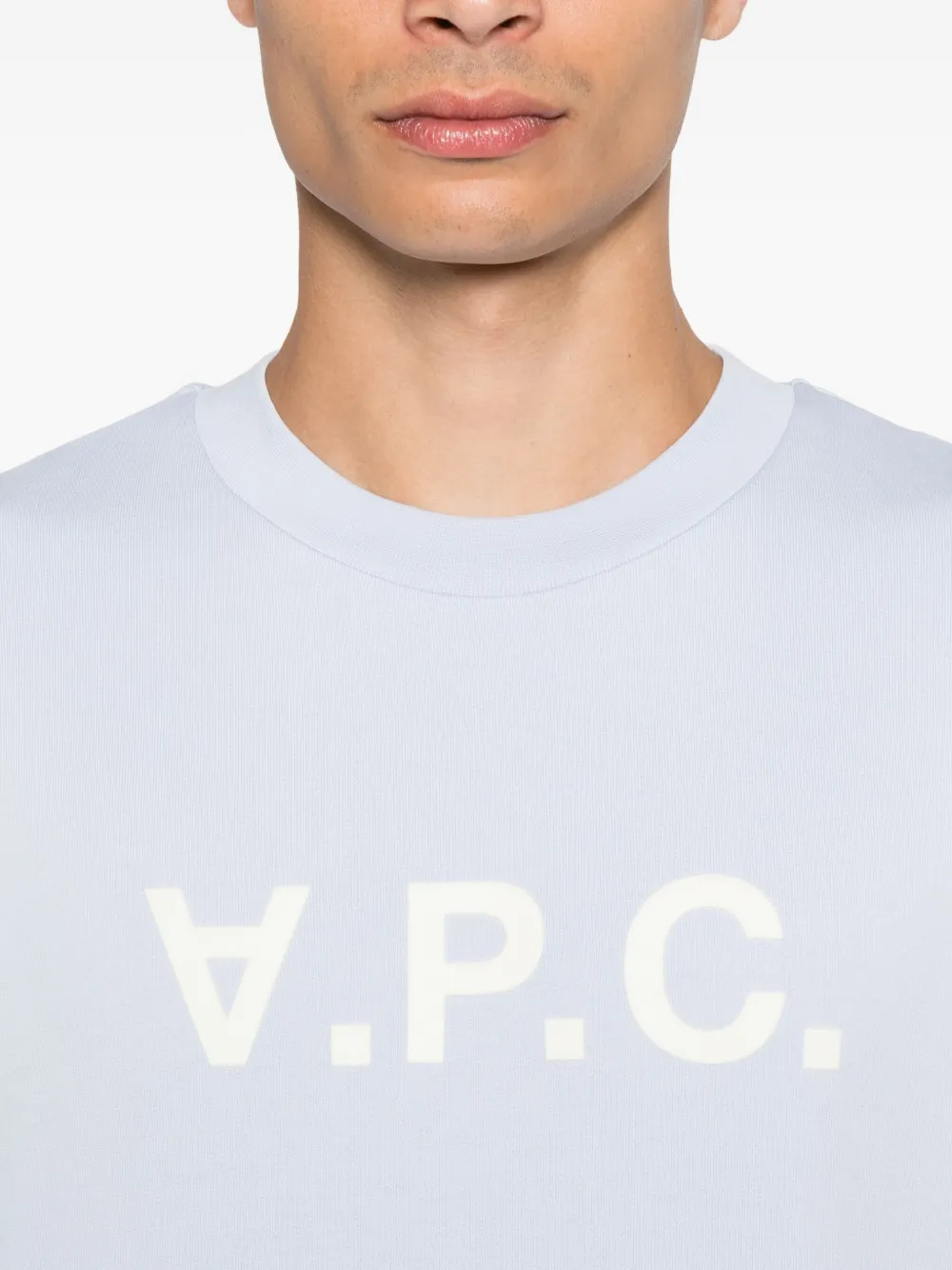 A.P.C. Sweater met logoprint Blauw