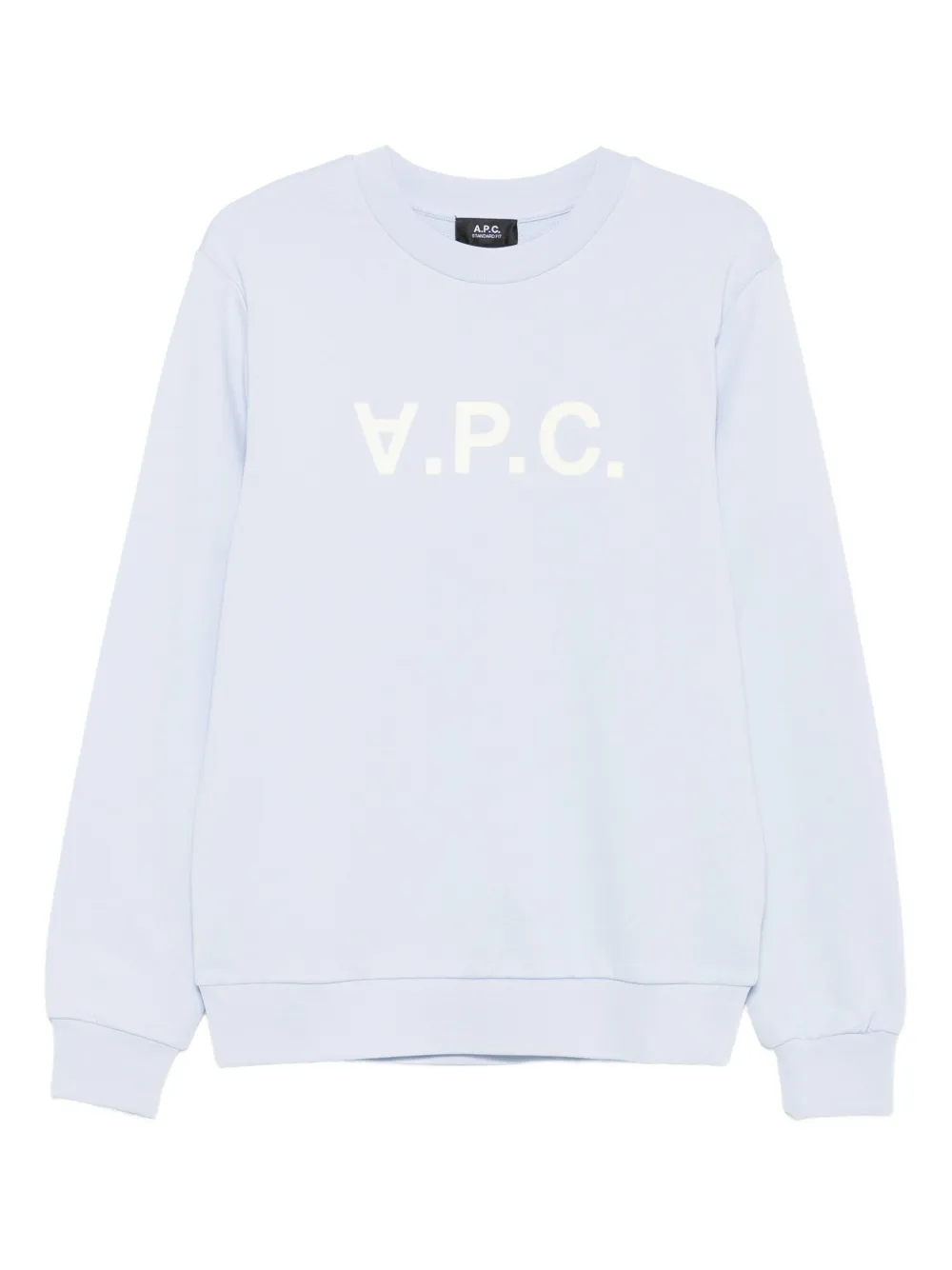 A.P.C. Sweater met logoprint Blauw