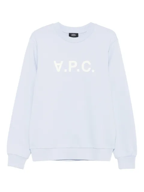 A.P.C. 로고 프린트 크루넥 스웨트셔츠