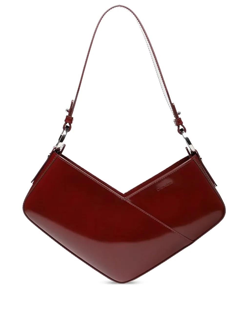 Venere Cube patent leather shoulder bag