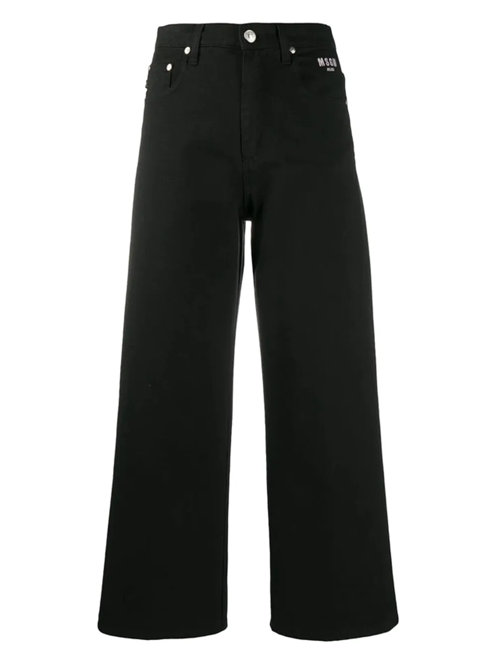 logo-detail wide-leg trousers